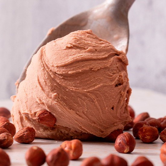 Gelato de Nocciola com Gianduia